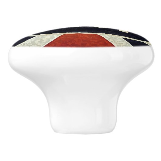 Barbershop-Zeichen 4 Keramikknauf (Seitenansicht)