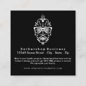 Barbershop-Zuckerschädel Treuekarte (Vorderseite)