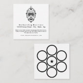 Barbershop-Zuckerschädel Treuekarte (Vorne/Hinten)