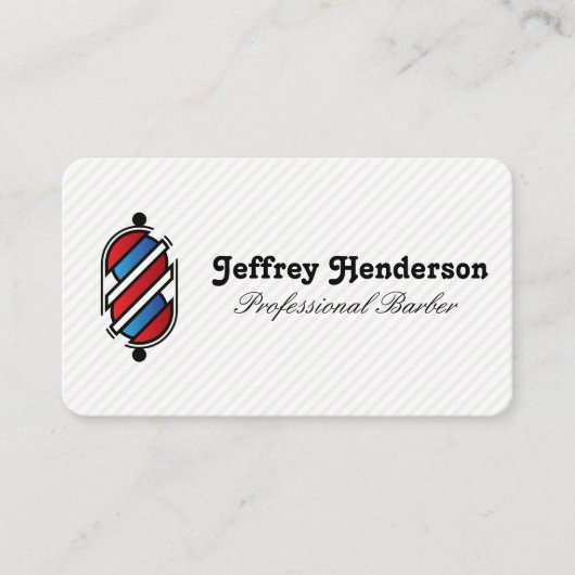 Barberstangen-Logo Visitenkarte (Vorderseite)