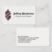 Barberstangen-Logo Visitenkarte (Vorne/Hinten)