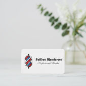 Barberstangen-Logo Visitenkarte (Stehend Vorderseite)