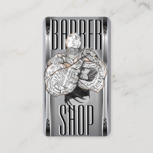    BarberTemplate-Visitenkarte Visitenkarte (Vorderseite)