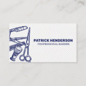 Barberwerkzeuge | Haarspezialist Visitenkarte (Vorderseite)