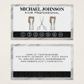 Barberwerkzeuge | Lochkarte (Vorne & Hinten)