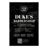Barbeshop Services Custom Glossy Poster (Vorderseite)