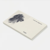 Barbet Abstrakt Art Dog Name Post-it Klebezettel (angewinkelt)