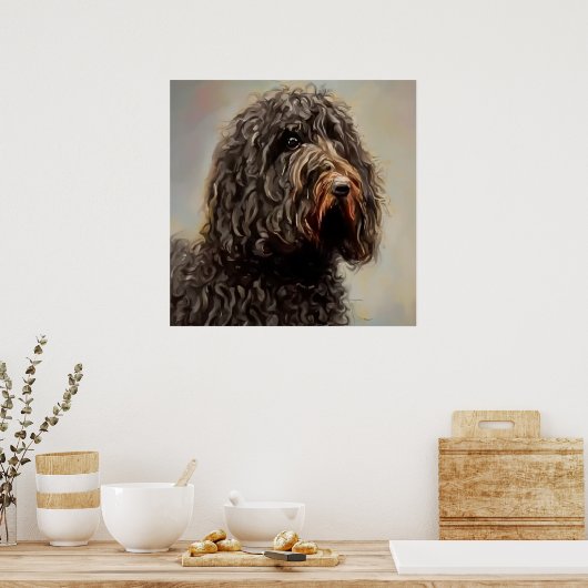 Barbet - Dog Portrait Poster (Küche)