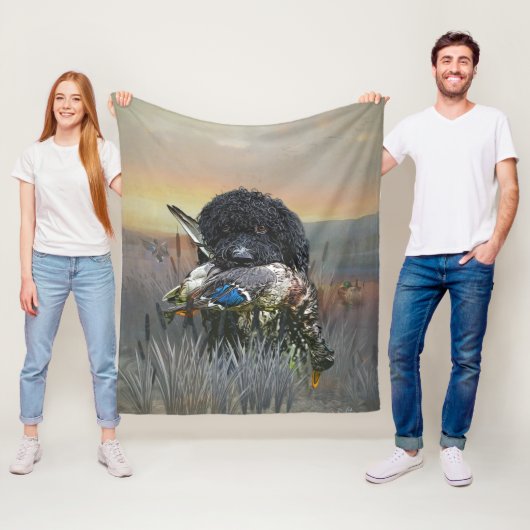 Barbet, französischer Wasserdog Fleecedecke (Beispiel)