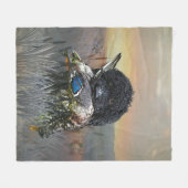 Barbet, französischer Wasserdog Fleecedecke (Vorderseite (Horizontal))