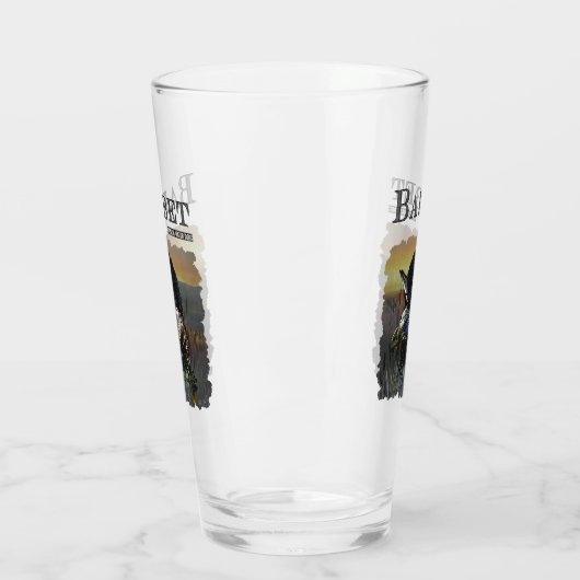 Barbet, französischer Wasserdog Glas (Links)