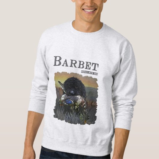 Barbet, französischer Wasserdog Sweatshirt (Vorderseite)