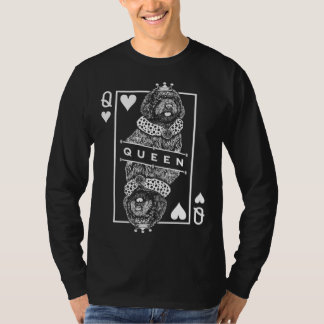 Barbet Französischer Wasserhund Queen Of Hearts T-Shirt
