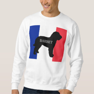 Barbet Name Silo Frankreich Flagge Sweatshirt
