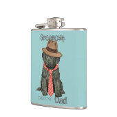 Barbet Vater Hip Flask Flachmann (Links)