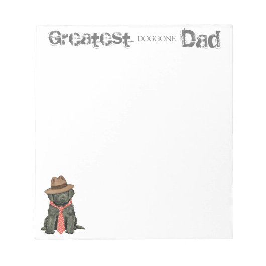 Barbet Vater Notepad Notizblock (Vorderseite)