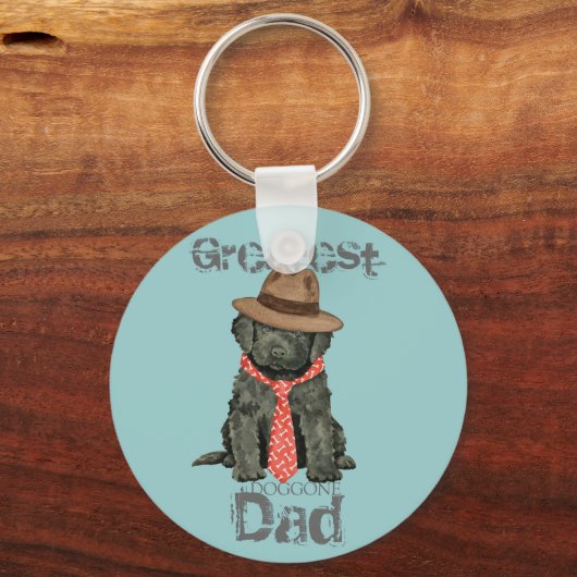 Barbet Vater Schlüsselanhänger (Vorderseite)