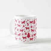 Barbet Weihnachtsdesign Kaffeetasse (Vorderseite Links)