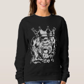 Barbet with crown dog hound dog mom sweatshirt (Vorderseite)