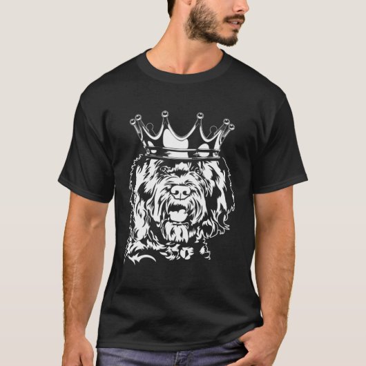 Barbet with crown dog hound dog mom T-Shirt (Vorderseite)