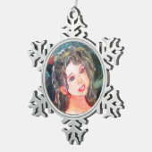 Barbi Schneeflocken Zinn-Ornament (Rechts)