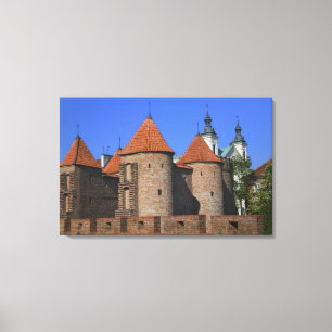 Barbican und Pauline Church, Warschau, Leinwanddruck