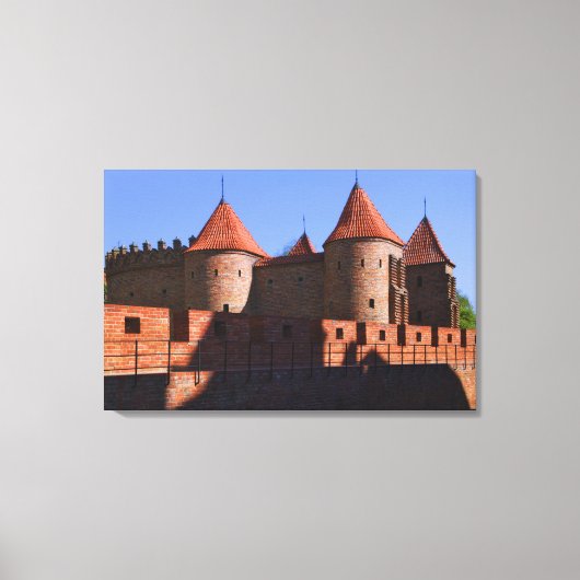 Barbican, Warschau, Polen Leinwanddruck (Vorderseite)