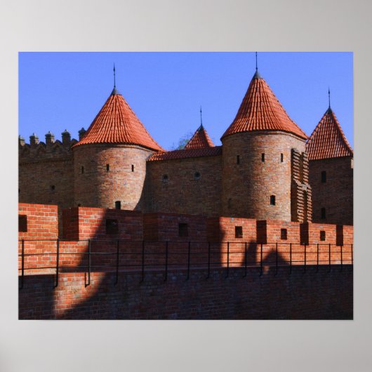 Barbican, Warschau, Polen Poster (Vorne)