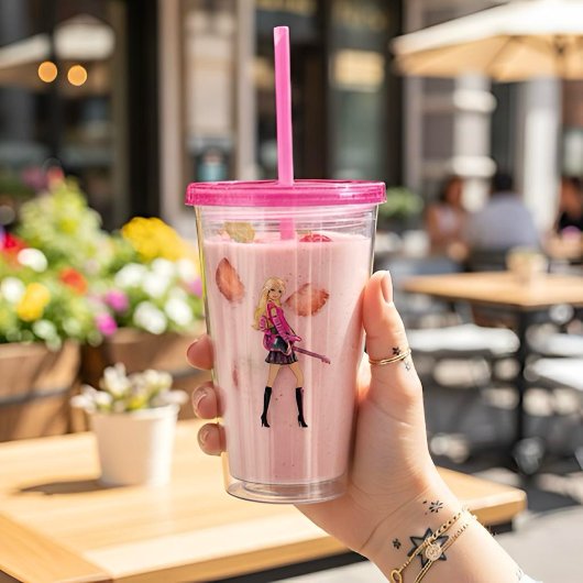 Barbie-Acryltumbler Acryltrinkbecher