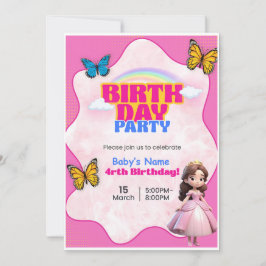 Barbie Birthday Invitation  Feiertagskarte