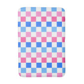 Barbie goes to the ocean checkerboard pattern badematte (Vorderseite Vertikal)