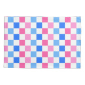 Barbie goes to the ocean checkerboard pattern kissenbezug (Rückseite-Links)