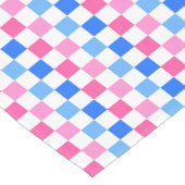 Barbie goes to the ocean checkerboard pattern kurzer tischläufer (Ecke)