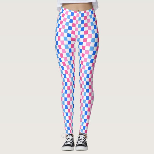 Barbie goes to the ocean checkerboard pattern leggings (Vorderseite)