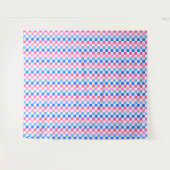 Barbie goes to the ocean checkerboard pattern wandteppich (Vorderseite (Horizontal))