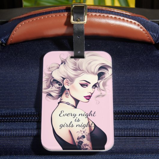 Barbie Inspiriert Gepäckanhänger (Vorderseite Insitu 2)