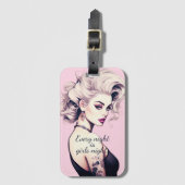 Barbie Inspiriert Gepäckanhänger (Vorderseite Vertikal)
