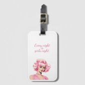 Barbie Inspiriert Gepäckanhänger (Vorderseite Vertikal)