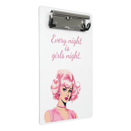 Barbie Inspiriert Mini Klemmbrett (Schrägansicht)