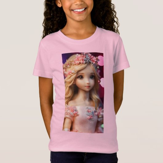 Barbie-Mädchen im Shirt (Vorderseite)