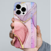 Barbie Pink Inspiriert Glitzer Stone Marmorname Case-Mate iPhone Hülle