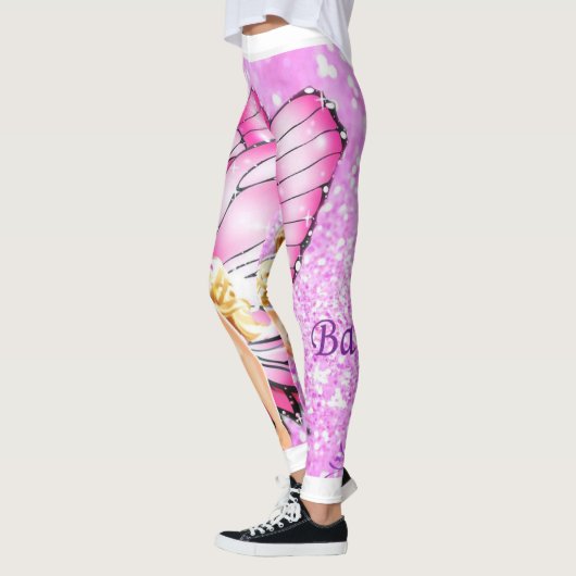 Barbiebedruckte Leggings (Links)