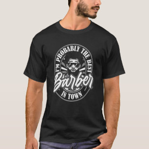 Barbier Afro-Frisur Coiffeur Bart Frisur T-Shirt