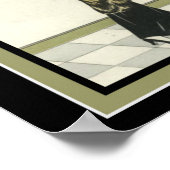 Barbier Art Deco Print 11 x 16 Poster (Ecke)