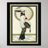 Barbier Art Deco Print 11 x 16 Poster (Vorne)