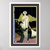 Barbier Art Deco Print 13 x 19 Poster (Vorne)