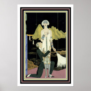 Barbier Art Deco Print 13 x 19 Poster