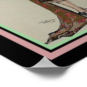 Barbier Art Deco Print Rouge Et oder 13 x 19 Poster (Ecke)