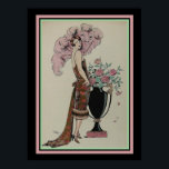 Barbier Art Deco Print Rouge Et oder 13 x 19 Poster<br><div class="desc">Rouge et Or - Art Deco Print von George Barbier</div>
