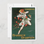 Barbier Dauphin bewahrt Vintage Küche und Kunst Postkarte (Vorne/Hinten)